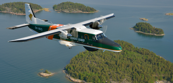 The Finnish Border Guard's Dornier 228 surveillance aircraft. Photo: Katsuhiko Tokunaga